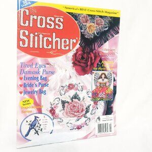 The Cross Stitcher Magazine Patterns Feb 2000 Victorian Bouquet Damask Purse